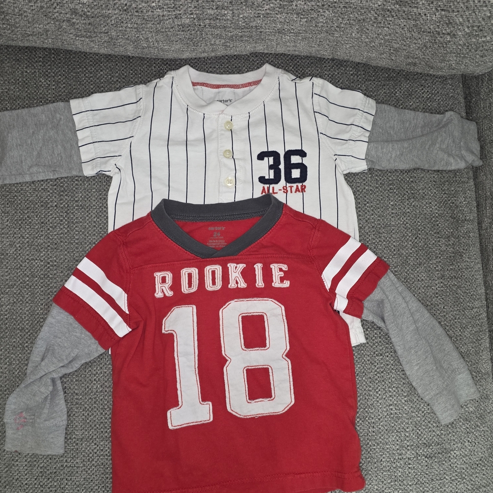 Rookie Red and Gray Kids Shirt